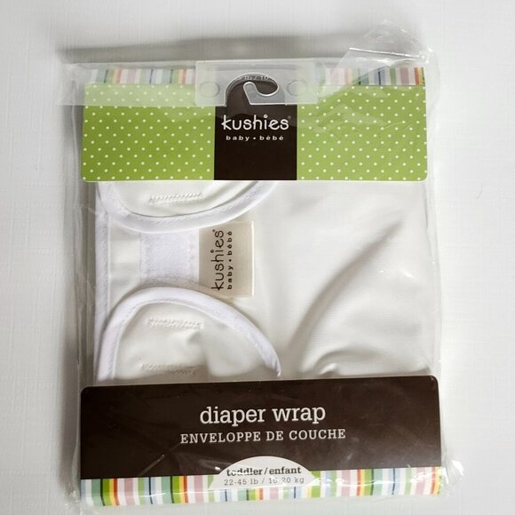 Kushies Other - ADORABLE KUSHIES DIAPER WRAP White Toddle/Infant 22-45lbs BNIP Canadian Made